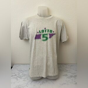 Vtg Fruit Of The Loom Tennessee Lotto Short Sleeve Shirt Mens L Heavy Cotton​